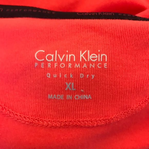 New Calvin Klein coral hooded long sleeve shirt-XL - Picture 5 of 14